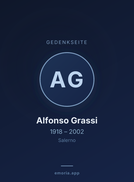 Gedenkportrait von Alfonso Grassi
