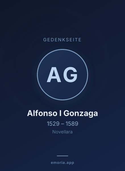 Gedenkportrait von Alfonso I Gonzaga