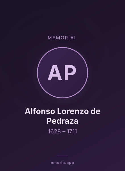 Memorial portrait of Alfonso Lorenzo de Pedraza
