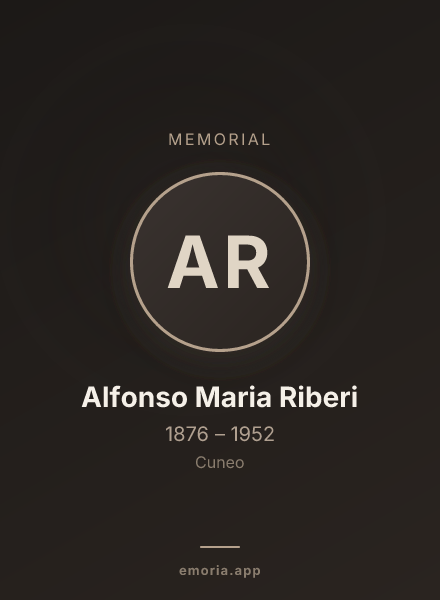 Memorial portrait of Alfonso Maria Riberi
