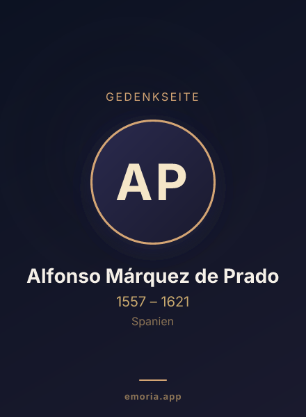 Gedenkportrait von Alfonso Márquez de Prado