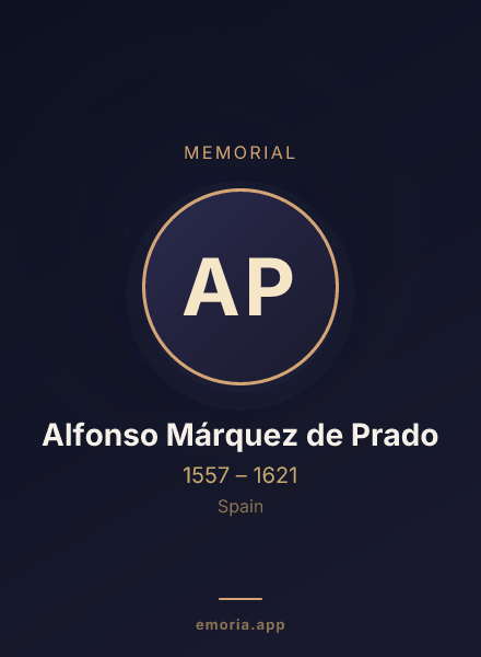 Memorial portrait of Alfonso Márquez de Prado