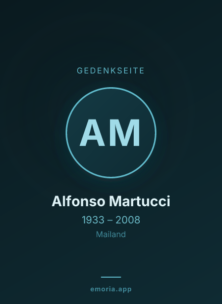 Gedenkportrait von Alfonso Martucci