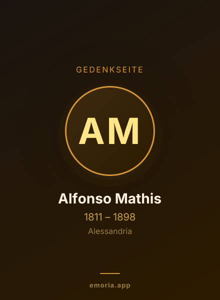 Gedenkportrait von Alfonso Mathis