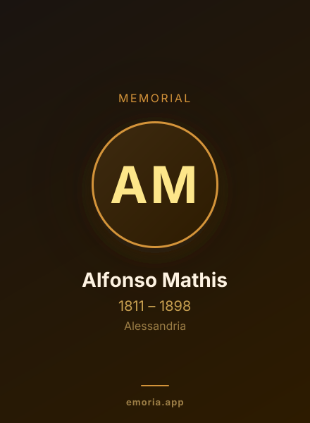 Memorial portrait of Alfonso Mathis