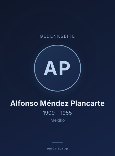 Gedenkportrait von Alfonso Méndez Plancarte