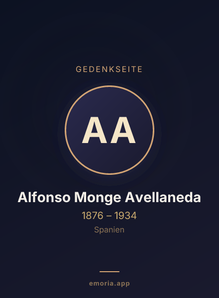 Gedenkportrait von Alfonso Monge Avellaneda