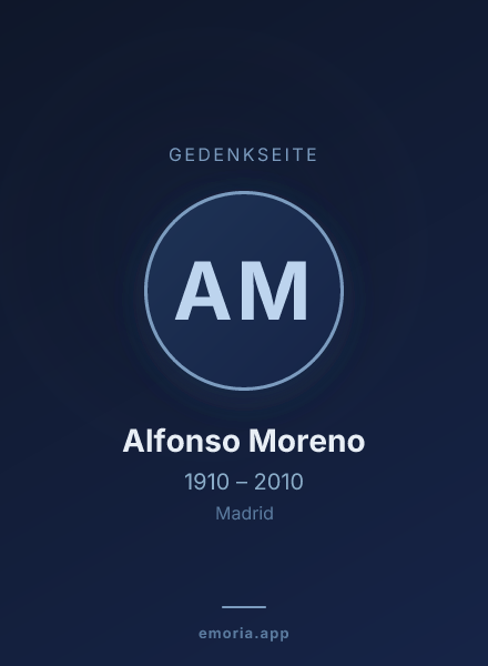 Gedenkportrait von Alfonso Moreno