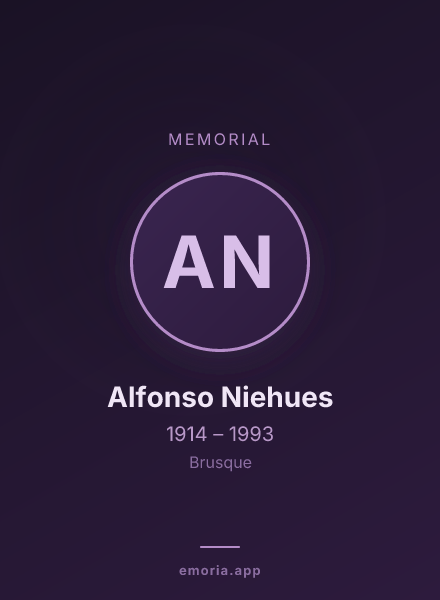 Memorial portrait of Alfonso Niehues