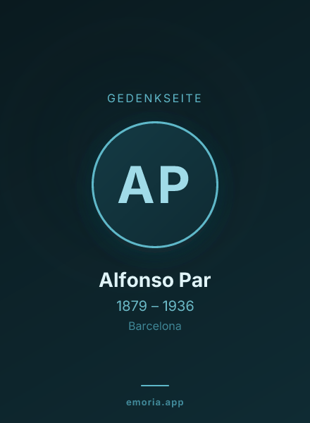 Gedenkportrait von Alfonso Par