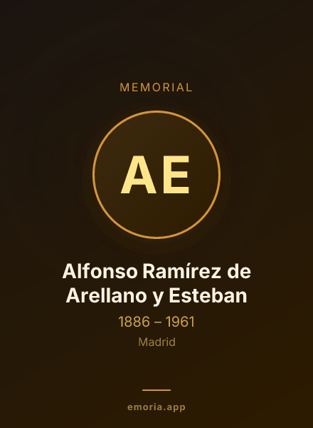 Memorial portrait of Alfonso Ramírez de Arellano y Esteban