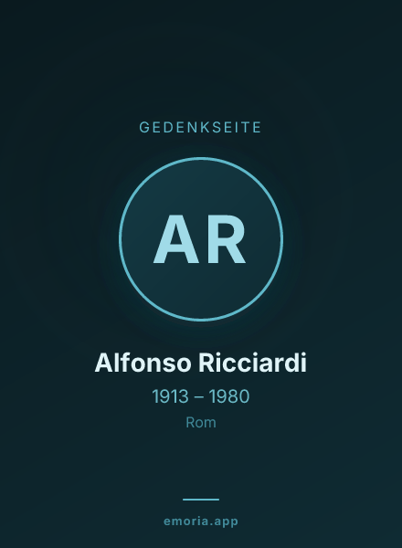 Gedenkportrait von Alfonso Ricciardi