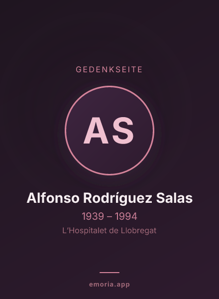 Gedenkportrait von Alfonso Rodríguez Salas