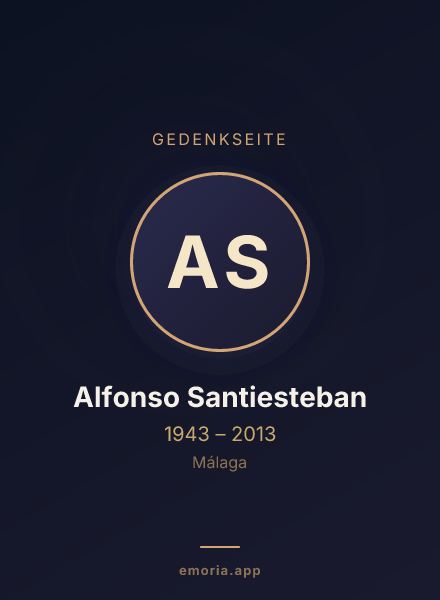 Gedenkportrait von Alfonso Santiesteban