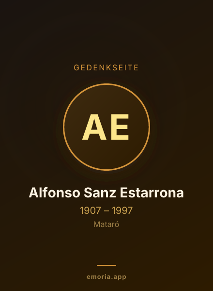 Gedenkportrait von Alfonso Sanz Estarrona
