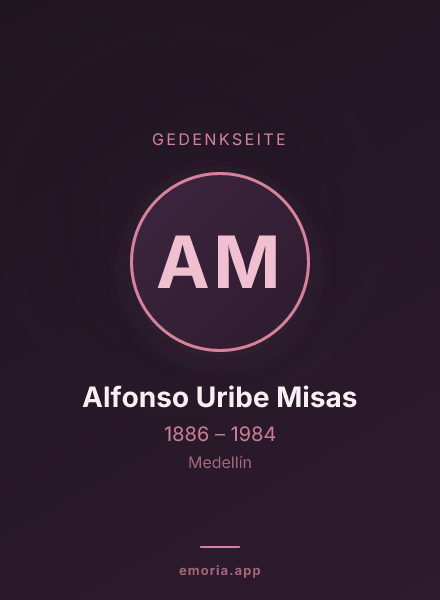 Gedenkportrait von Alfonso Uribe Misas
