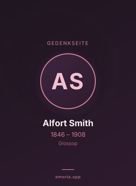 Gedenkportrait von Alfort Smith