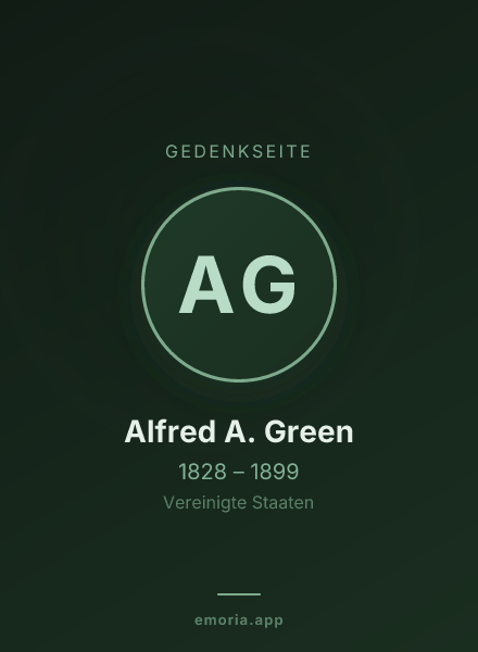 Gedenkportrait von Alfred A. Green