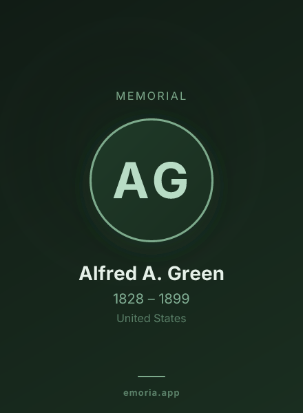 Memorial portrait of Alfred A. Green