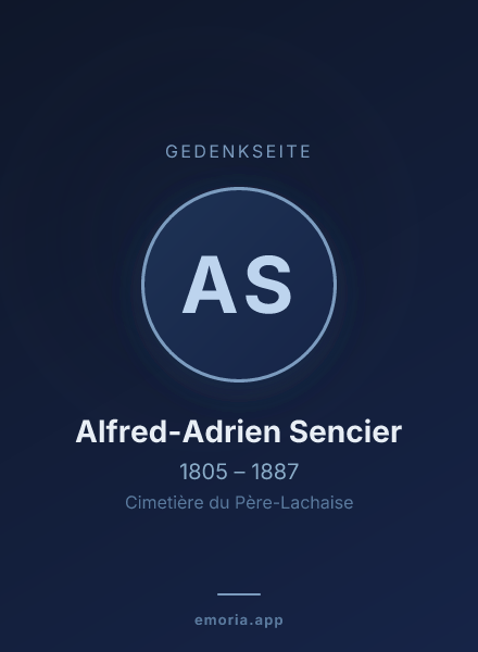 Gedenkportrait von Alfred-Adrien Sencier