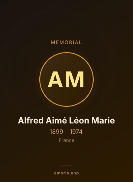 Memorial portrait of Alfred Aimé Léon Marie