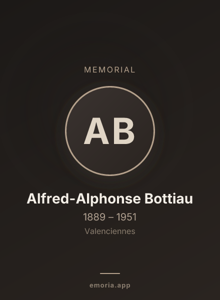 Memorial portrait of Alfred-Alphonse Bottiau