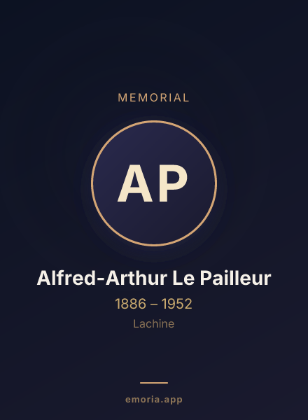 Memorial portrait of Alfred-Arthur Le Pailleur