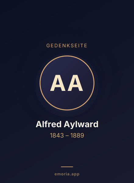 Gedenkportrait von Alfred Aylward