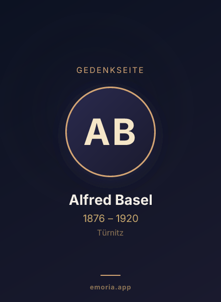 Gedenkportrait von Alfred Basel