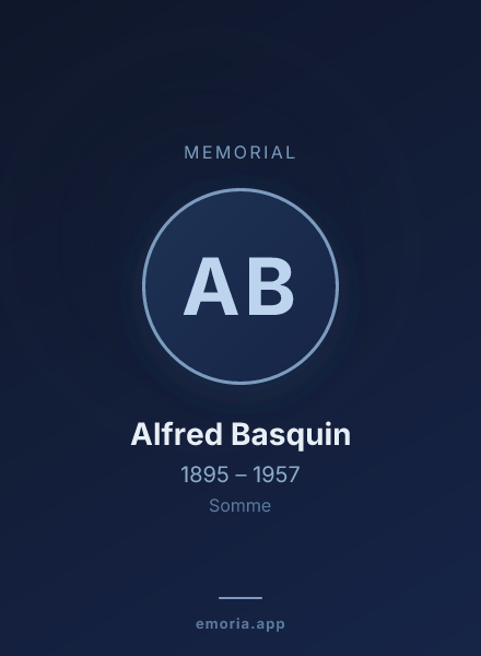 Memorial portrait of Alfred Basquin
