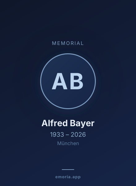 Memorial portrait of Alfred Bayer