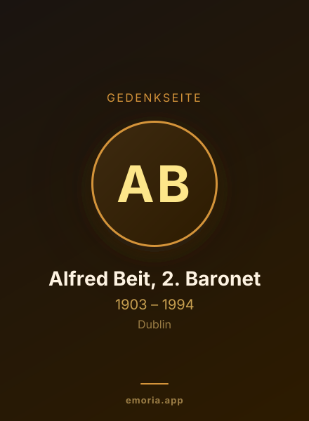 Gedenkportrait von Alfred Beit, 2. Baronet