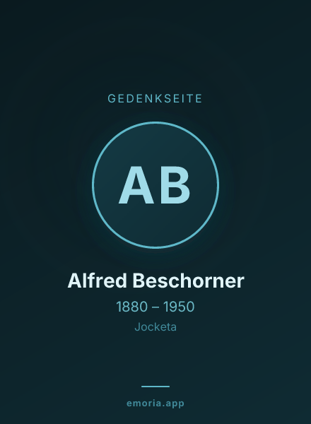 Gedenkportrait von Alfred Beschorner