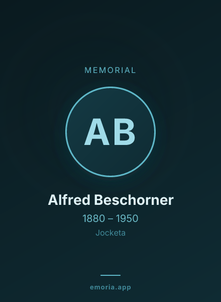 Memorial portrait of Alfred Beschorner