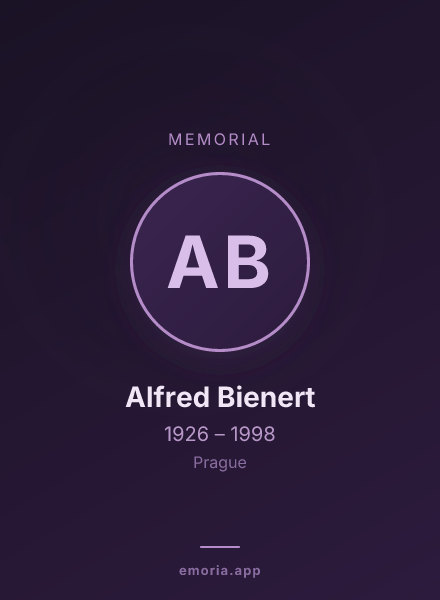 Memorial portrait of Alfred Bienert