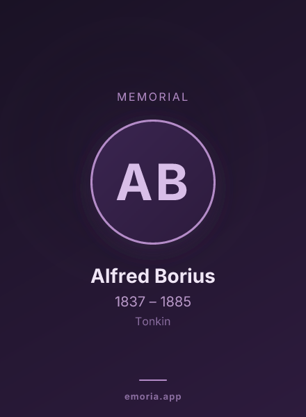 Memorial portrait of Alfred Borius