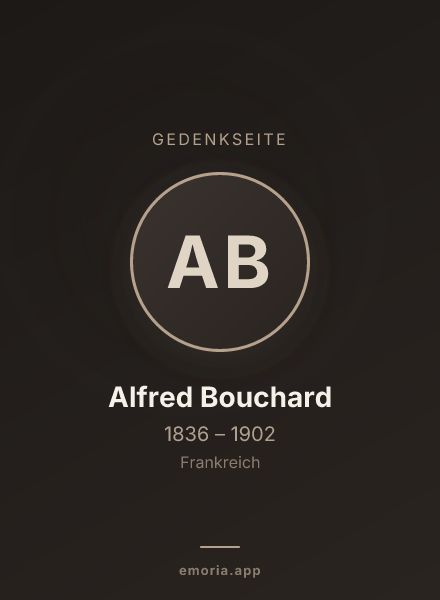 Gedenkportrait von Alfred Bouchard