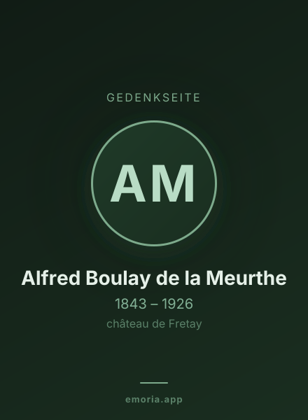 Gedenkportrait von Alfred Boulay de la Meurthe