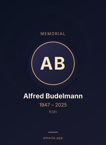 Memorial portrait of Alfred Budelmann