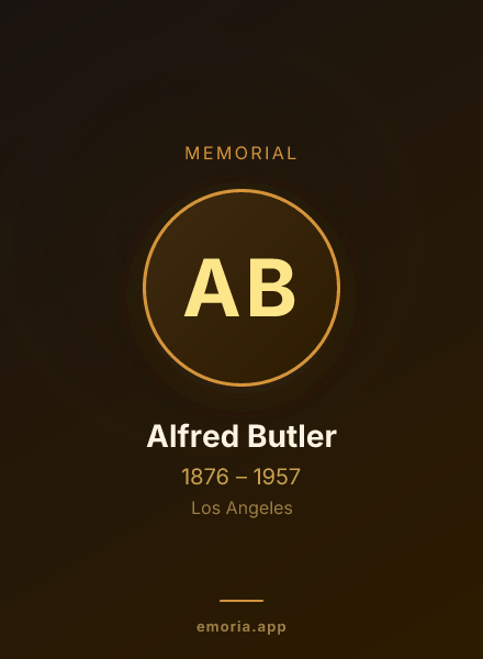 Memorial portrait of Alfred Butler