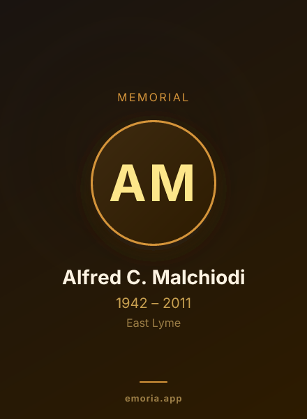 Memorial portrait of Alfred C. Malchiodi