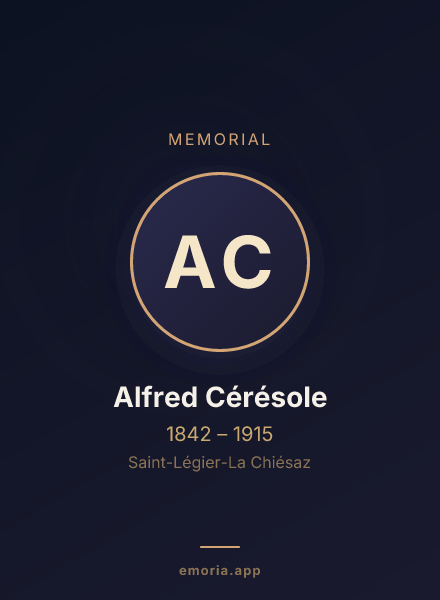 Memorial portrait of Alfred Cérésole