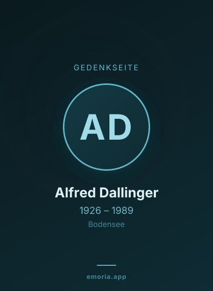 Gedenkportrait von Alfred Dallinger