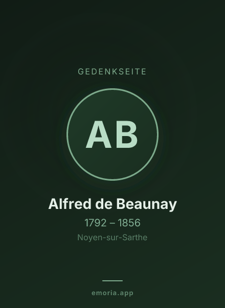 Gedenkportrait von Alfred de Beaunay