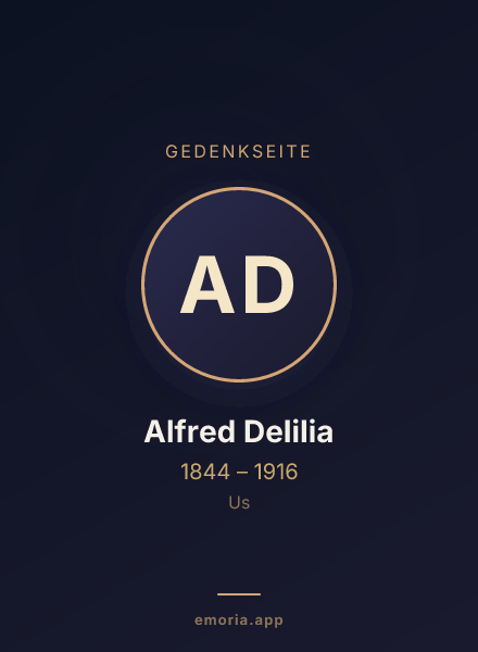 Gedenkportrait von Alfred Delilia