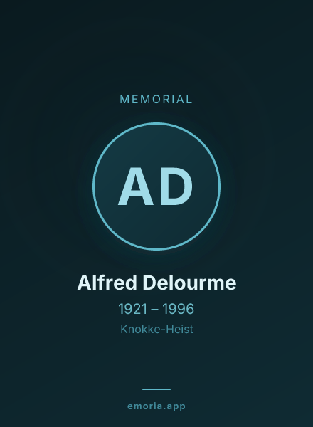 Memorial portrait of Alfred Delourme