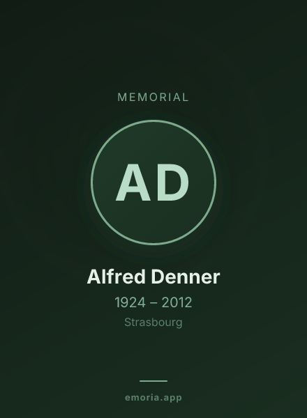 Memorial portrait of Alfred Denner