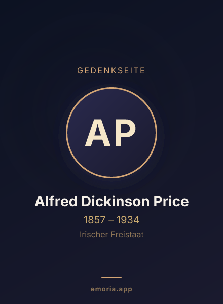 Gedenkportrait von Alfred Dickinson Price