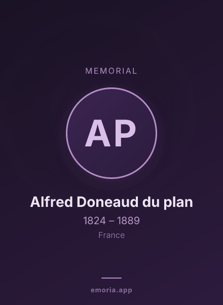 Memorial portrait of Alfred Doneaud du plan