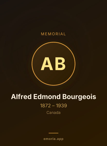 Memorial portrait of Alfred Edmond Bourgeois